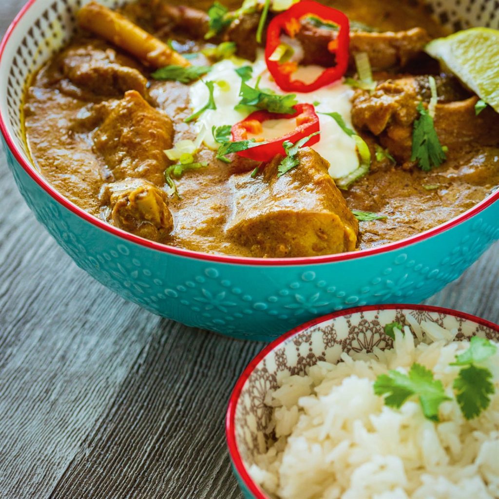 Coconut rabbit curry