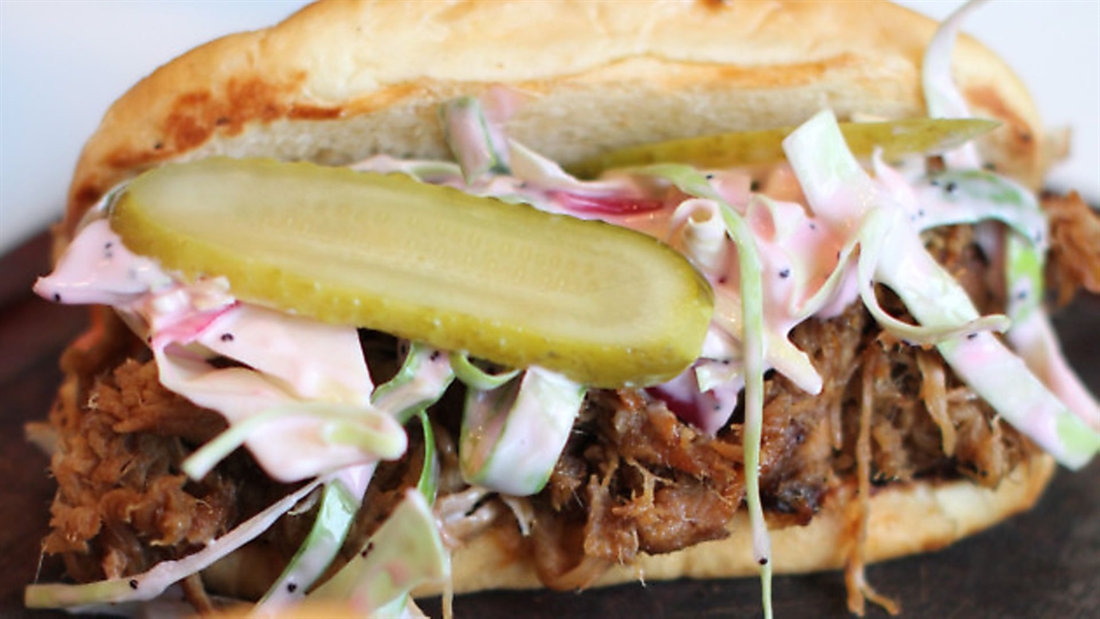 Saucy ‘pulled’ wild boar with brioche buns