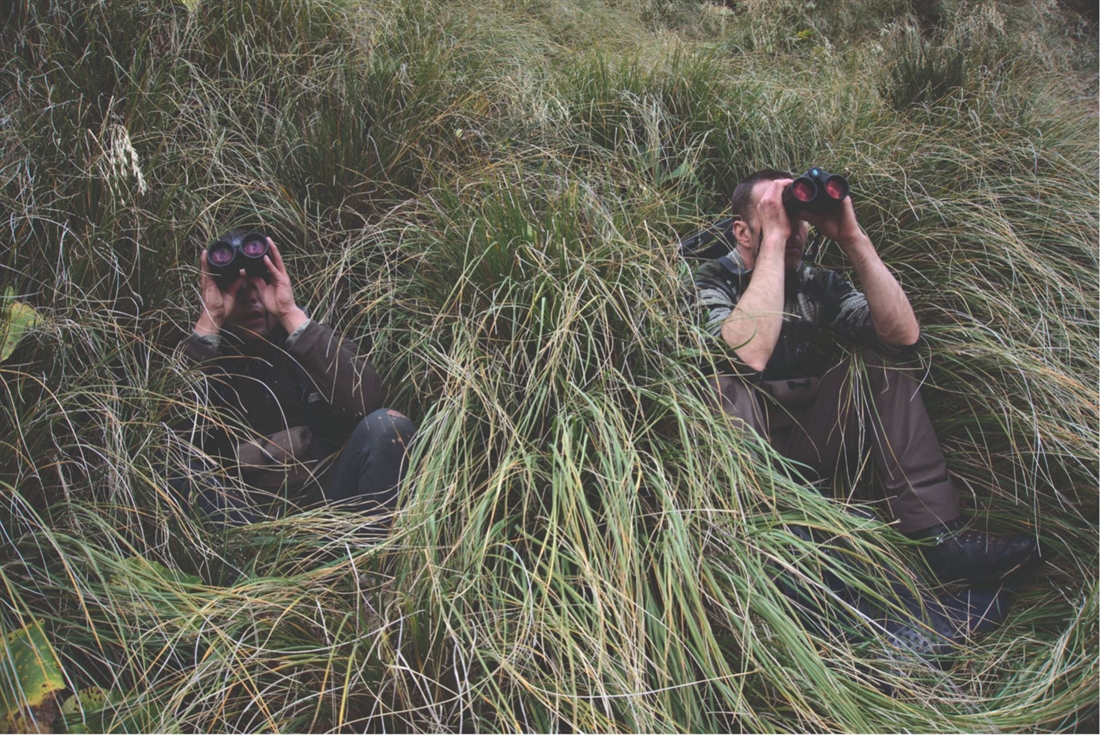 Hunting using the sniper/spotter routine